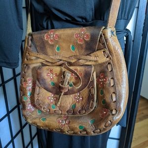 Vintage Leather Saddlebag